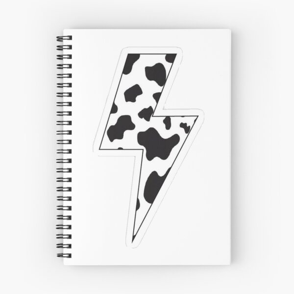 Item preview, cow print lightning bolt designed and sold by ArtByMal.
