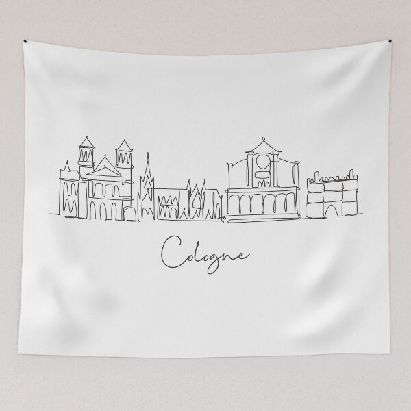Item preview, Cologne City Skyline  designed and sold by SimpleLineDraw.