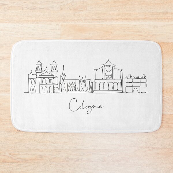 Item preview, Cologne City Skyline  designed and sold by SimpleLineDraw.