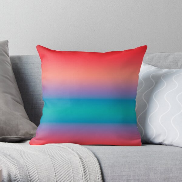 Summer Ombre Throw Pillow