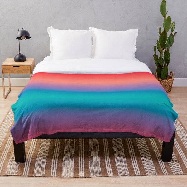 Summer Ombre Throw Blanket