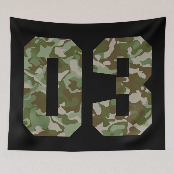 Item preview, Army Camouflage Number Three Soldiers Lucky Number 3 designed and sold by Urosek.