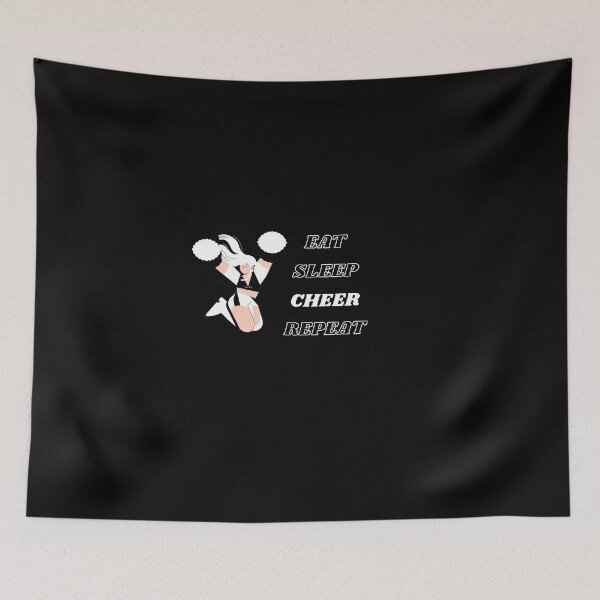 Item preview,  Eat Sleep Cheer Repeat! (Black) designed and sold by ARTSY-K.