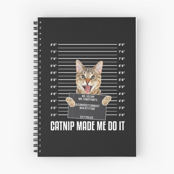 Item preview, Catnip made me do it cat mugshot funny cat lover furparent Premium designed and sold by ambersomar.