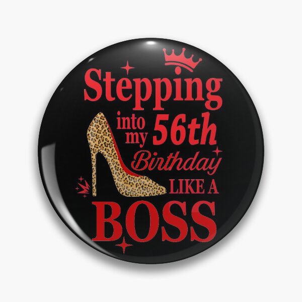 Item preview, Stepping into my 56th birthday like a boss  designed and sold by REApparelCo.