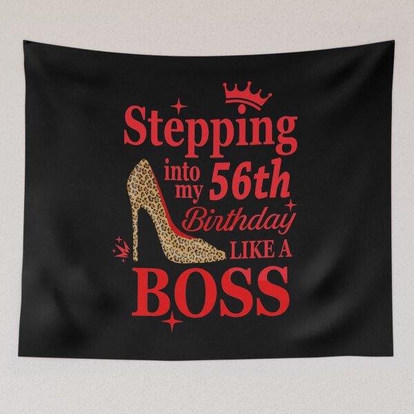 Item preview, Stepping into my 56th birthday like a boss  designed and sold by REApparelCo.