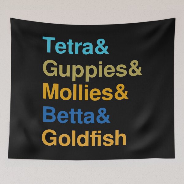 Item preview, Pet Fish List - Guppies & Goldfish designed and sold by LarrysDesigns.