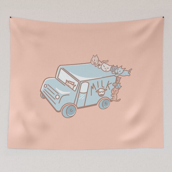 Item preview, Kitty Cat Milk Truck designed and sold by thesadsquatch.