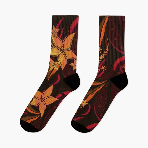 Item preview, Hawaiian Tribal Abstract Floral And Leaves designed and sold by sunnthreads.