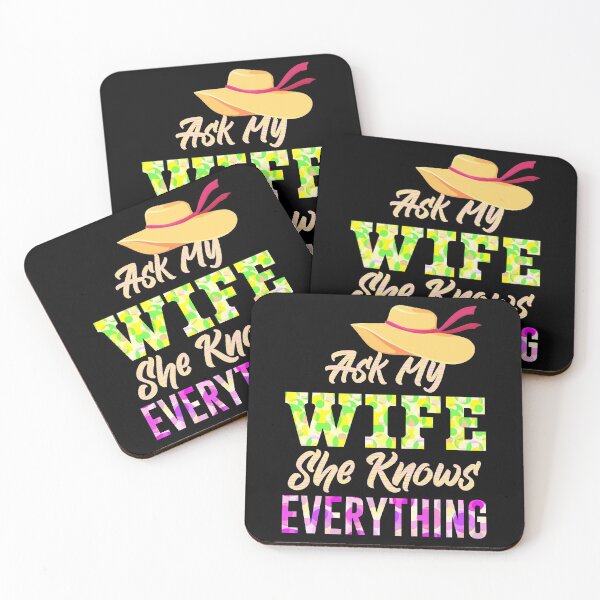 Item preview, Ask my wife she knows everything Funny  designed and sold by KGN  CREATIVITY.