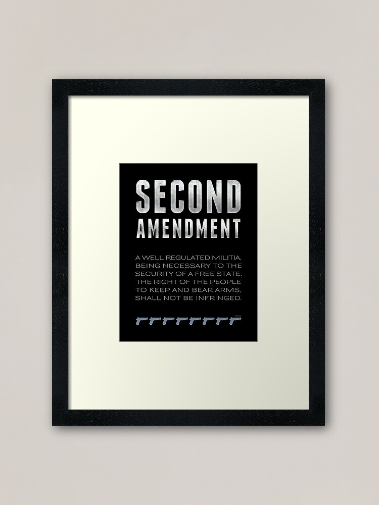 Alternate view of Second Amendment Framed Art Print