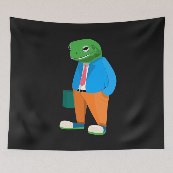 Item preview, Business Young Australian Green Tree Frog Chilling Worker designed and sold by On-The-Roof.