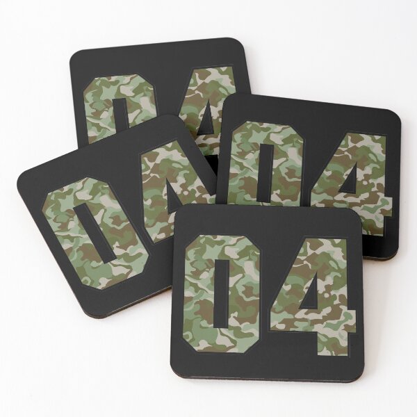 Item preview, Army Camouflage Number Four Soldiers Lucky Number 4 designed and sold by Urosek.