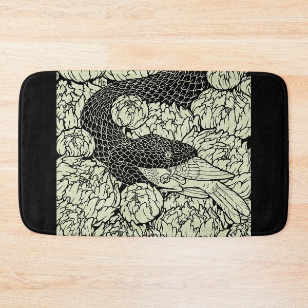 Item preview, Serpent, Bird, and Peonies designed and sold by dukecoffeeart.
