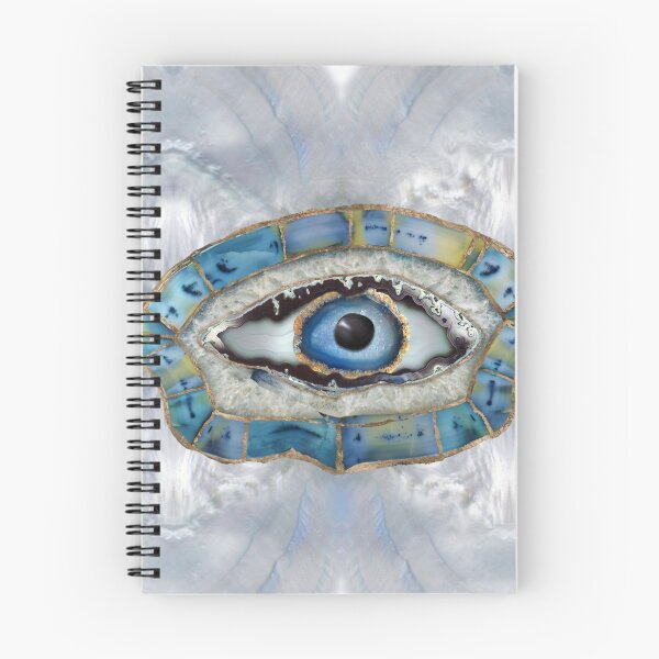 Item preview, Evil Eye Amulet Geodes and Crystals designed and sold by k9printart.