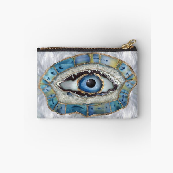 Item preview, Evil Eye Amulet Geodes and Crystals designed and sold by k9printart.