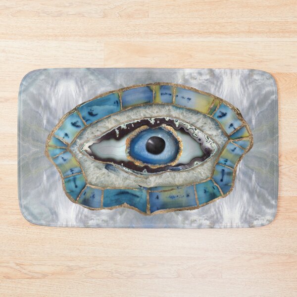 Item preview, Evil Eye Amulet Geodes and Crystals designed and sold by k9printart.