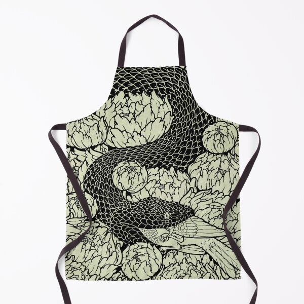 Item preview, Serpent, Bird, and Peonies designed and sold by dukecoffeeart.