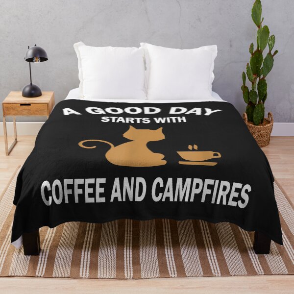 Item preview, Good Day Starts with Coffee and Cat Funny Coffee and Cat designed and sold by ambersomar.