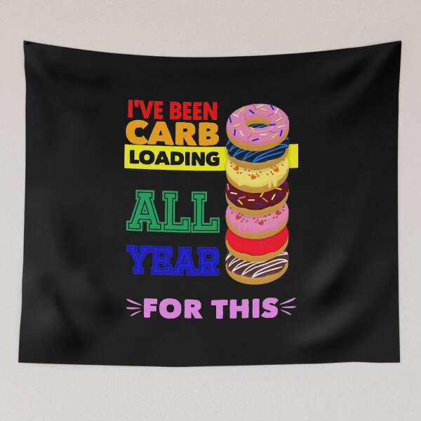 Item preview, I've Been Carb Loading All Year Donuts Rainbow designed and sold by iheartsport.