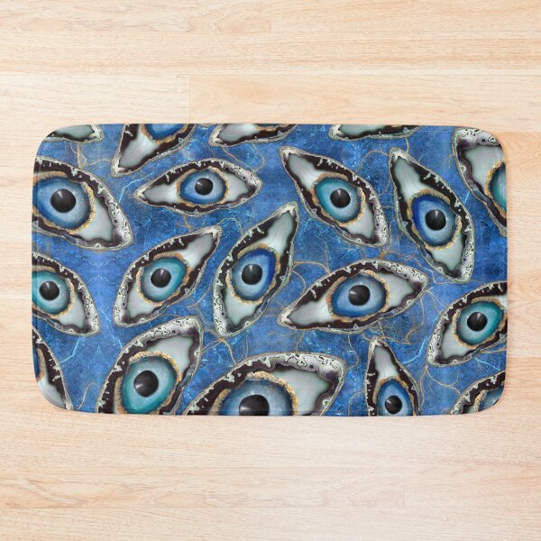 Item preview, Evil Eye Pattern Geodes and Crystals designed and sold by k9printart.