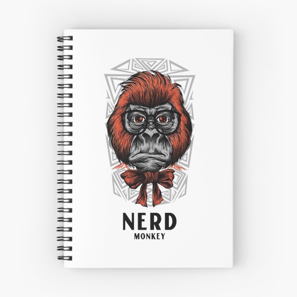 Artikelvorschau, Nerd-Affe entworfen und verkauft von Spipos (　-_･) ︻デ═一 ▸.