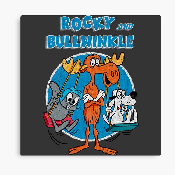 Rocky And Bullwinkle Wall Art | Redbubble