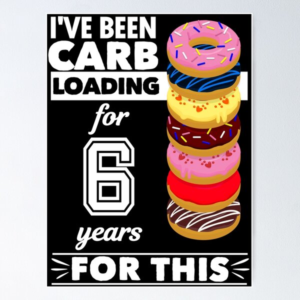 Item preview, I've Been Carb Loading for 6 Years Donuts White Text designed and sold by iheartsport.