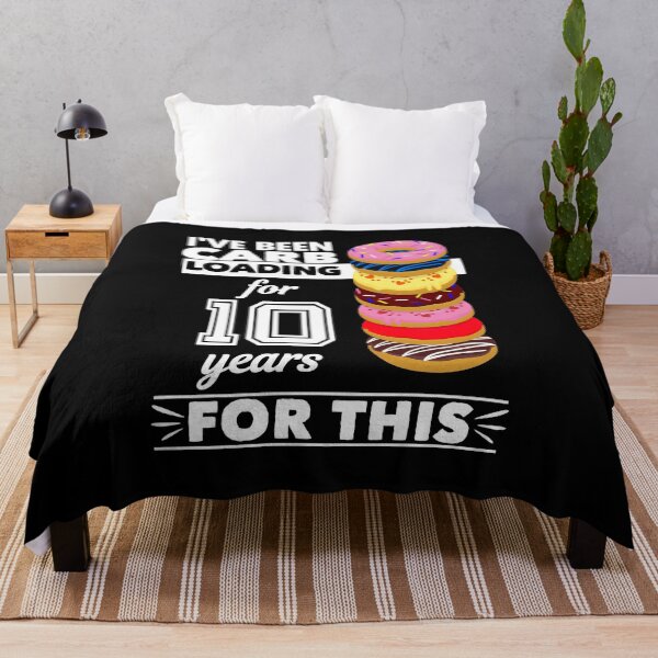 Item preview, I've Been Carb Loading for 10 Years Donuts White Text designed and sold by iheartsport.