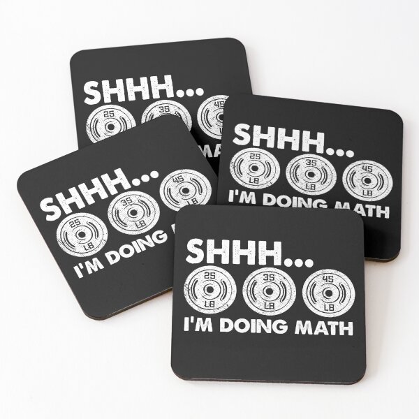 Item preview, Shhh I'm Doing Math Gym Funny Bodybuilding Weightlifting Humor Quote  designed and sold by alenaz.