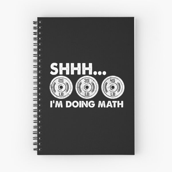Item preview, Shhh I'm Doing Math Gym Funny Bodybuilding Weightlifting Humor Quote  designed and sold by alenaz.