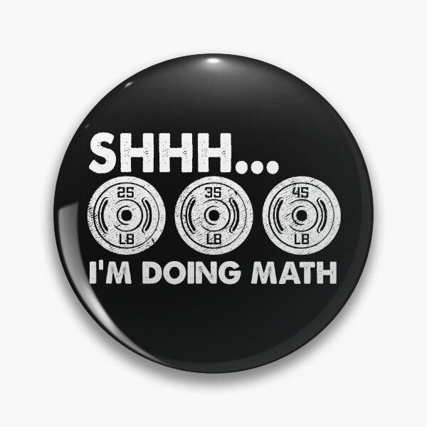 Item preview, Shhh I'm Doing Math Gym Funny Bodybuilding Weightlifting Humor Quote  designed and sold by alenaz.