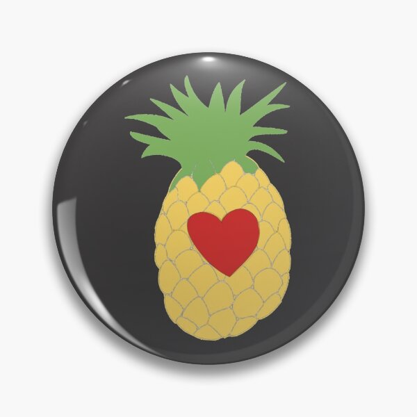 Artikelvorschau, Ananas & Rotes Herz Sommerfruchtdesign entworfen und verkauft von eviejay.