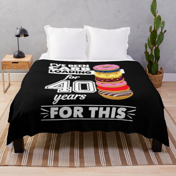 Item preview, I've Been Carb Loading for 40 Years Donuts White Text designed and sold by iheartsport.