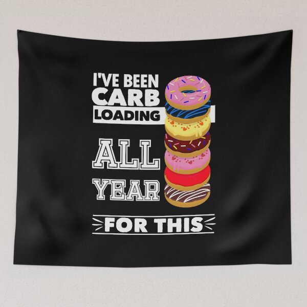 Item preview, I've Been Carb Loading All Year Donuts White Text designed and sold by iheartsport.