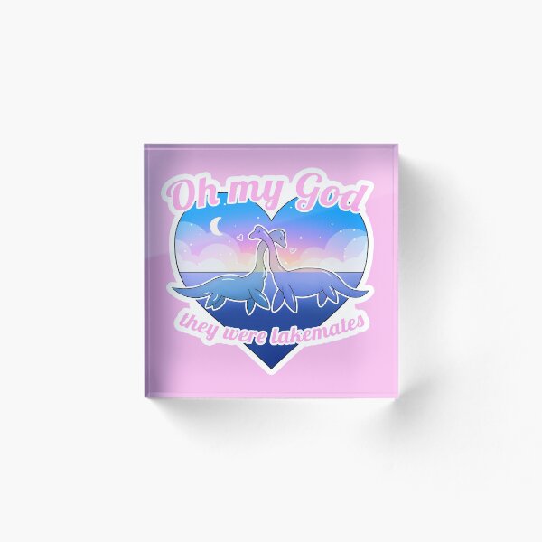 Item preview, Críptido gay - Monstruo del lago Ness lésbico Nessie Pastel Criptozoología queer Eran compañeros de habitación designed and sold by BoyPilot Goods.