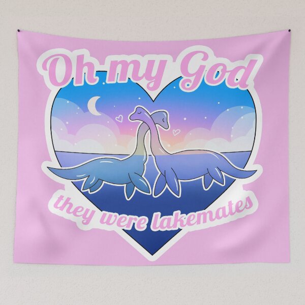 Item preview, Gay Cryptid - Lesbian Loch Ness Monster Nessie Pastel Queer Cryptozoology They Were Roommates designed and sold by BoyPilot Goods.