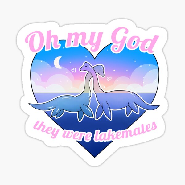Item preview, Gay Cryptid - Lesbian Loch Ness Monster Nessie Pastel Queer Cryptozoology They Were Roommates designed and sold by BoyPilot Goods.