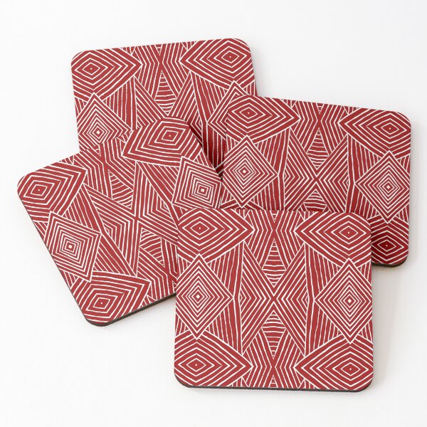 Item preview, Red Tribal Triangle Pattern designed and sold by bubblyshades.
