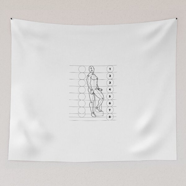 Item preview, figure drawing measurements poster illustration  designed and sold by KARTICK DUTTA.