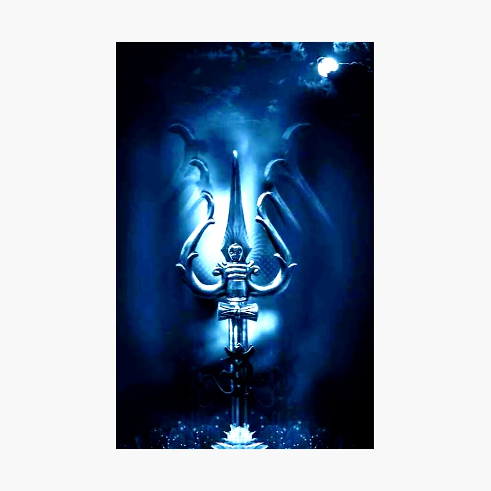 3d Digital print of Trishul of Lord Shiva