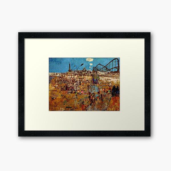 Day Trip to Blackpool Framed Art Print