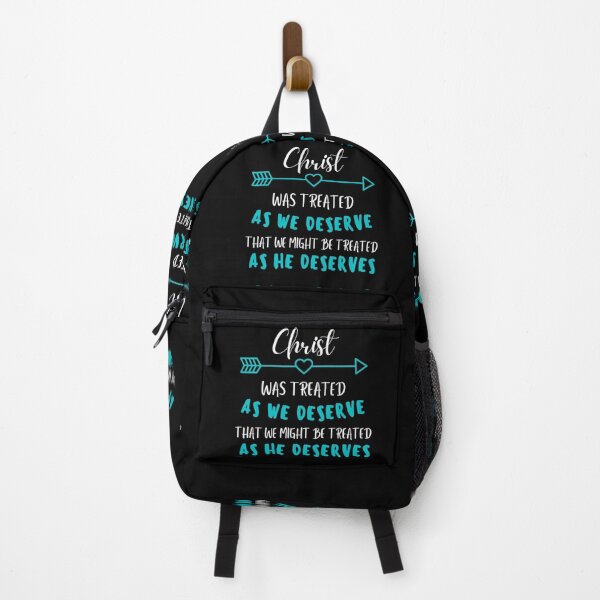 Item preview, Jesus Christ was treated as we deserve that we might be treated as he deserves (Beautiful Bible quotes) designed and sold by Just Christianity.