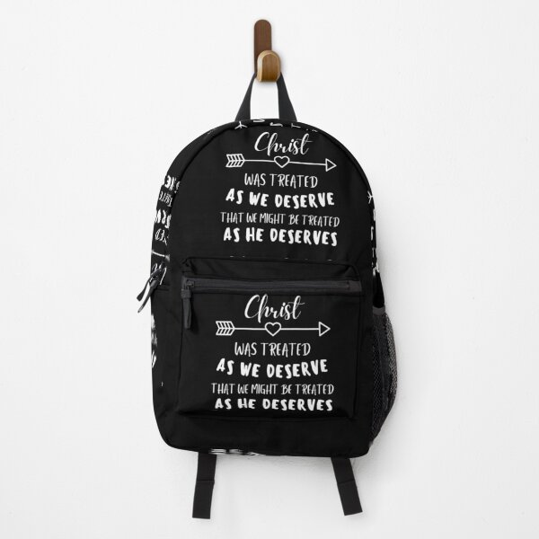 Item preview, Jesus Christ was treated as we deserve that we might be treated as he deserves (Beautiful Bible quotes) designed and sold by Just Christianity.