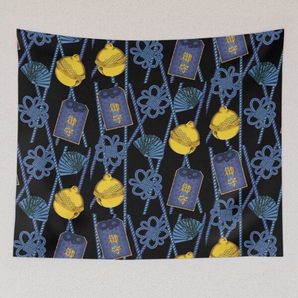 Item preview, Blue & Purple Japanese Theme Charm Pattern  designed and sold by MissRebelArt.