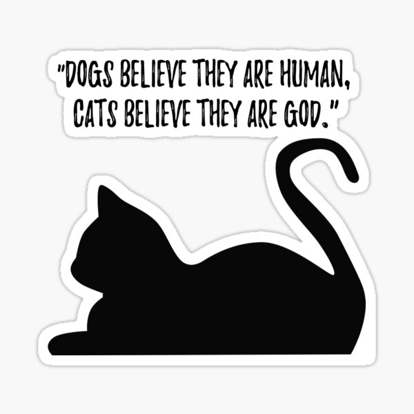 Artikel-Vorschau von Hunde glauben, dass sie Menschen sind, Katzen glauben, dass sie Gott sind, designt und verkauft von Wickedsherry13.
