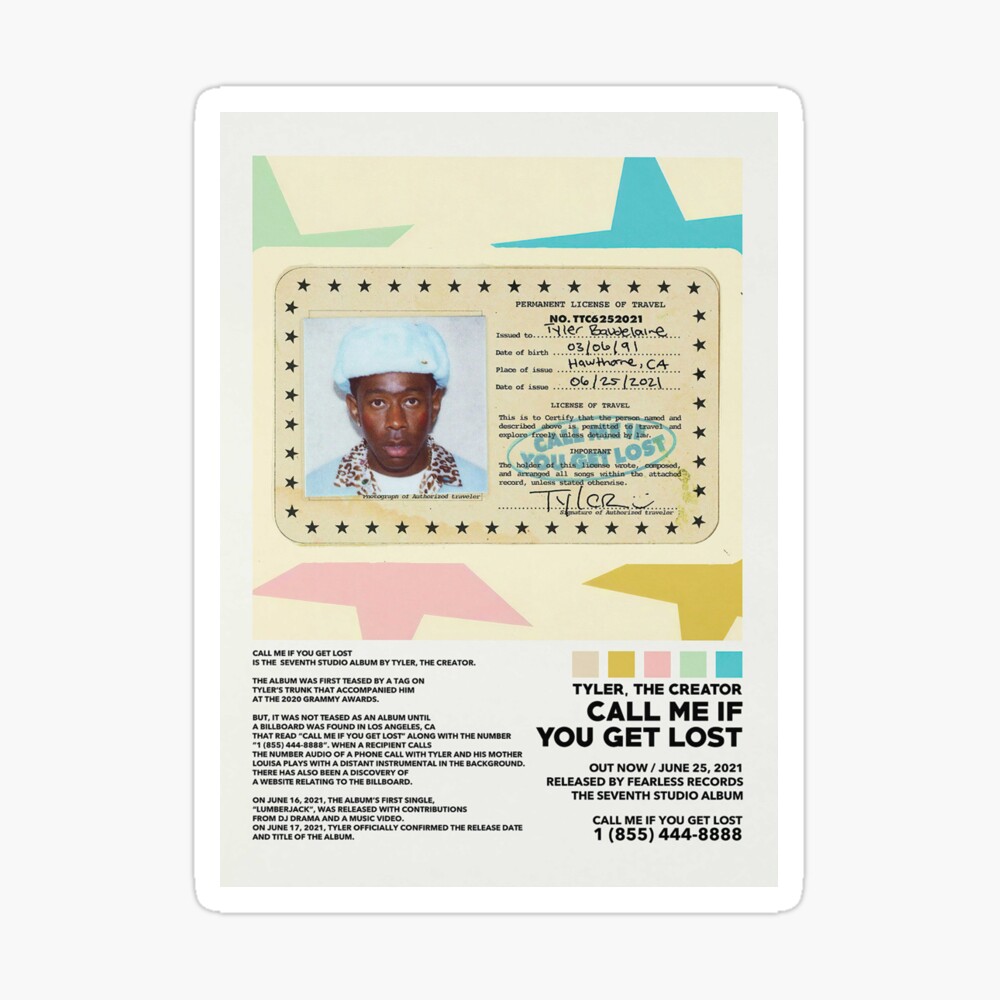 Call Me If You Get Lost Poster By bganggang Redbubble