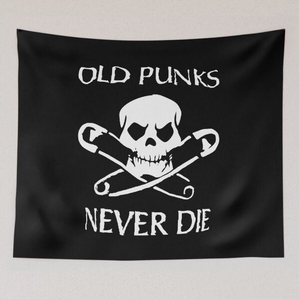 Item preview, old punks never die designed and sold by printhappy4you.