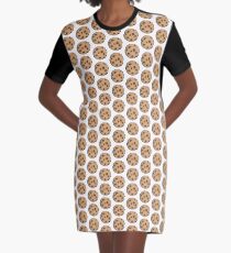 JC's Chocolate Chip Cookie Graphic T-Shirt Dress