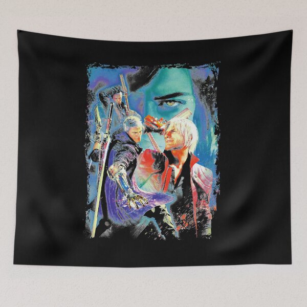 Item preview, DMC Game Poster Black Devil May Cry Dante game playstation original Halloween Christmas designed and sold by DevilMCryKhucTa.